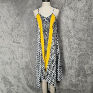 Mlle Gabrielle Midi Dress Women S Geometric Boho Abstract Handkerchief Festival